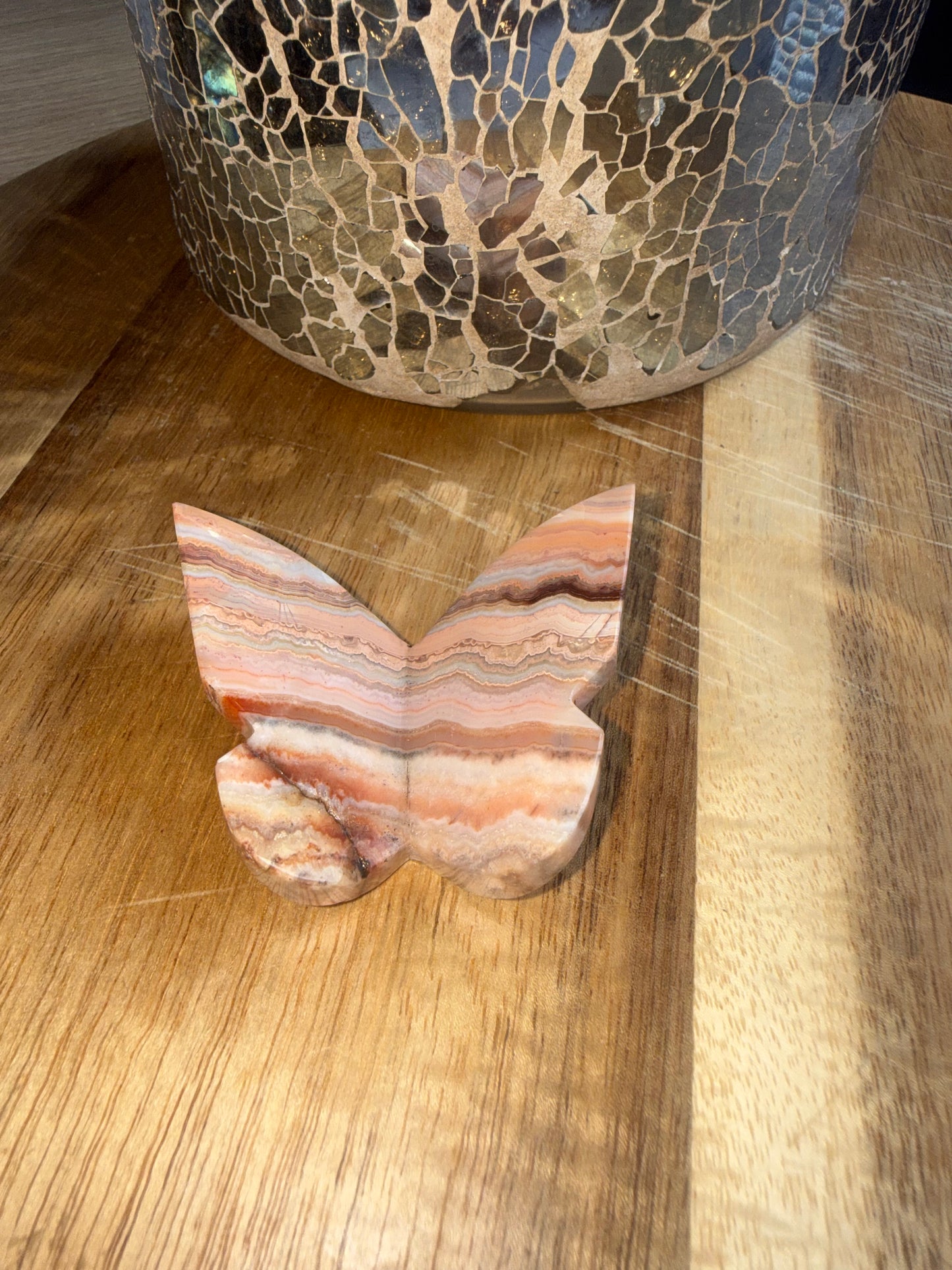 3D butterfly pink crazy lace A