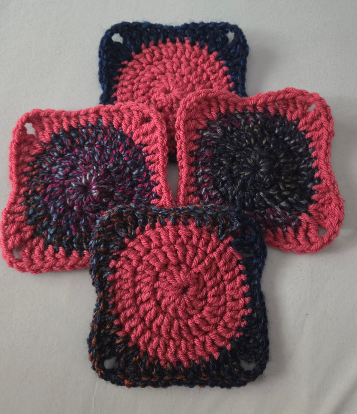 Handmade square coasters (set of 4)