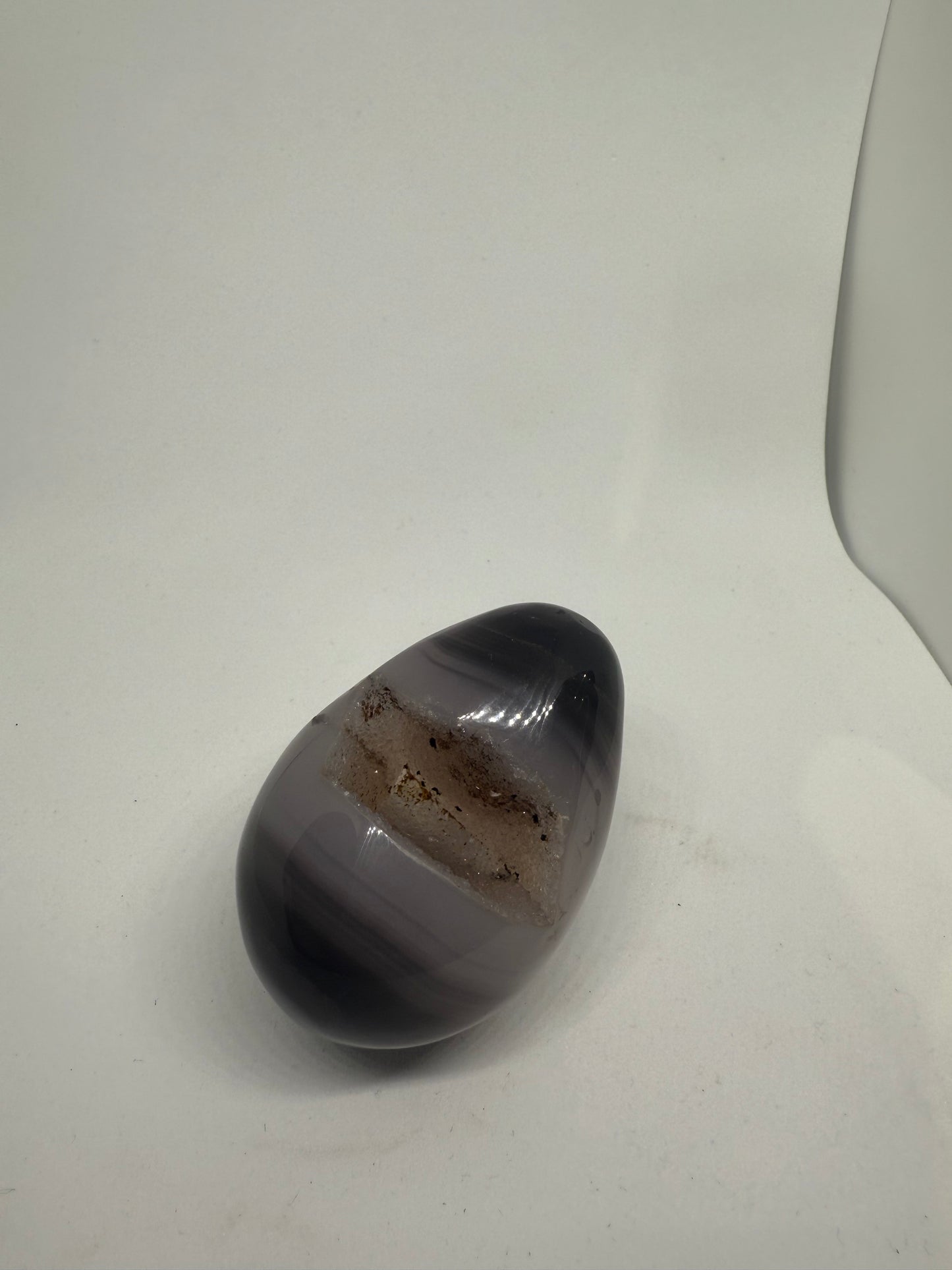 Agate Amethyst Egg