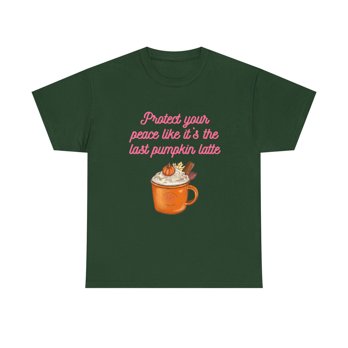 Pumpkin Latte Tee — “Protect Your Peace Like It’s the Last Pumpkin Latte” Fall Graphic Shirt