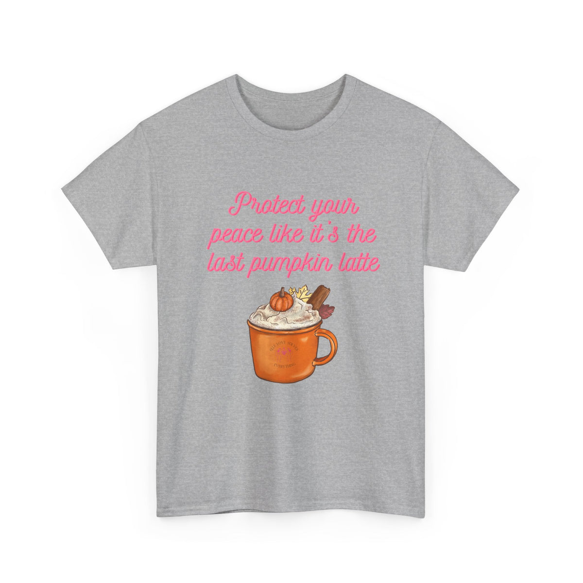 Pumpkin Latte Tee — “Protect Your Peace Like It’s the Last Pumpkin Latte” Fall Graphic Shirt