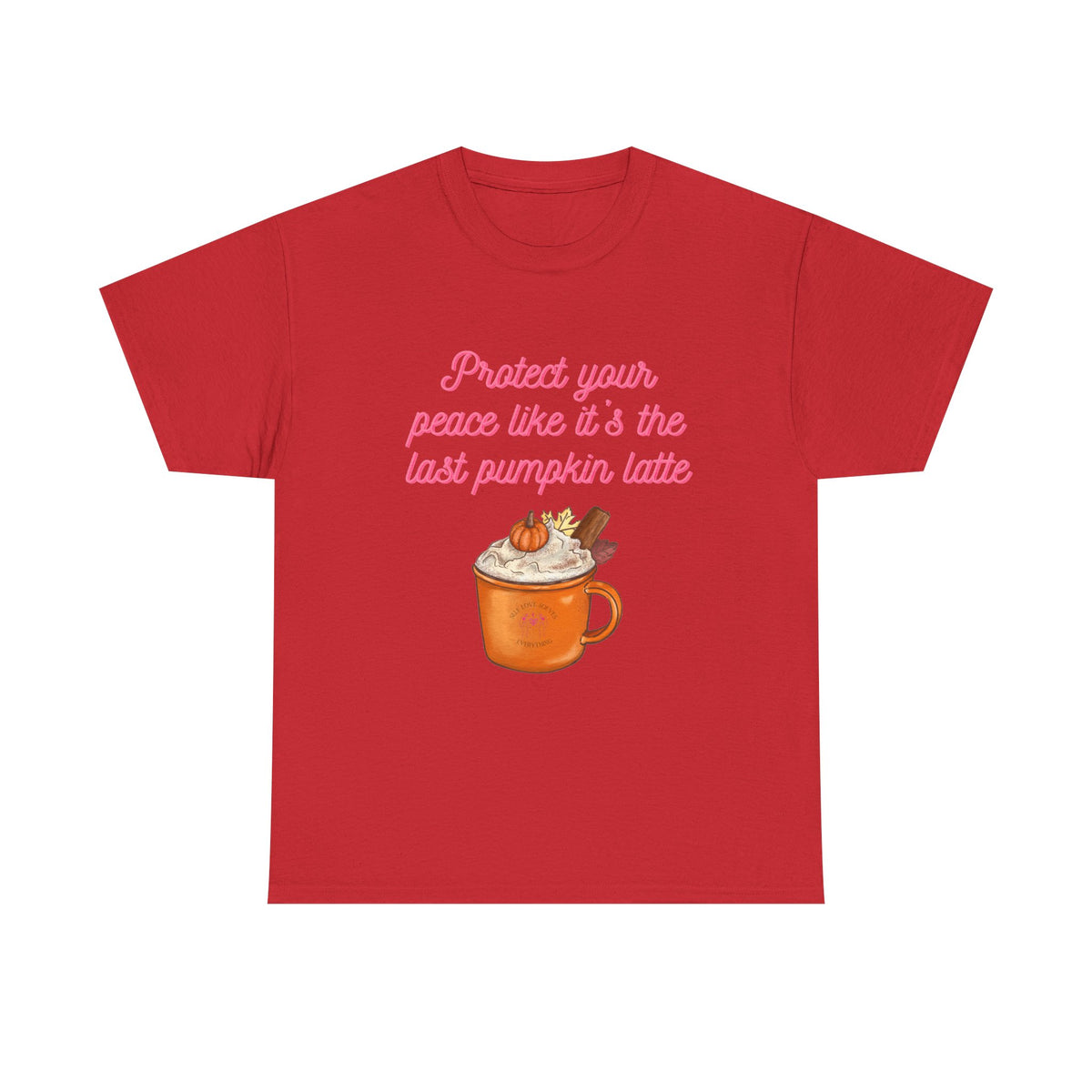 Pumpkin Latte Tee — “Protect Your Peace Like It’s the Last Pumpkin Latte” Fall Graphic Shirt