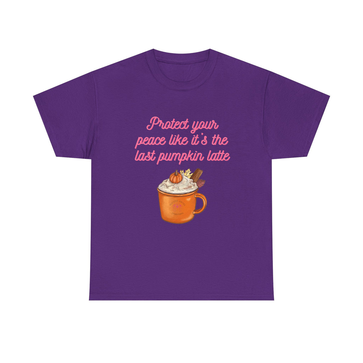 Pumpkin Latte Tee — “Protect Your Peace Like It’s the Last Pumpkin Latte” Fall Graphic Shirt