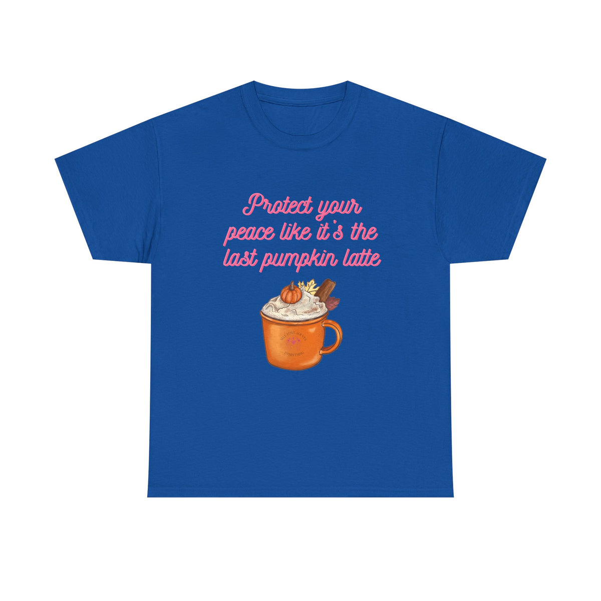 Pumpkin Latte Tee — “Protect Your Peace Like It’s the Last Pumpkin Latte” Fall Graphic Shirt