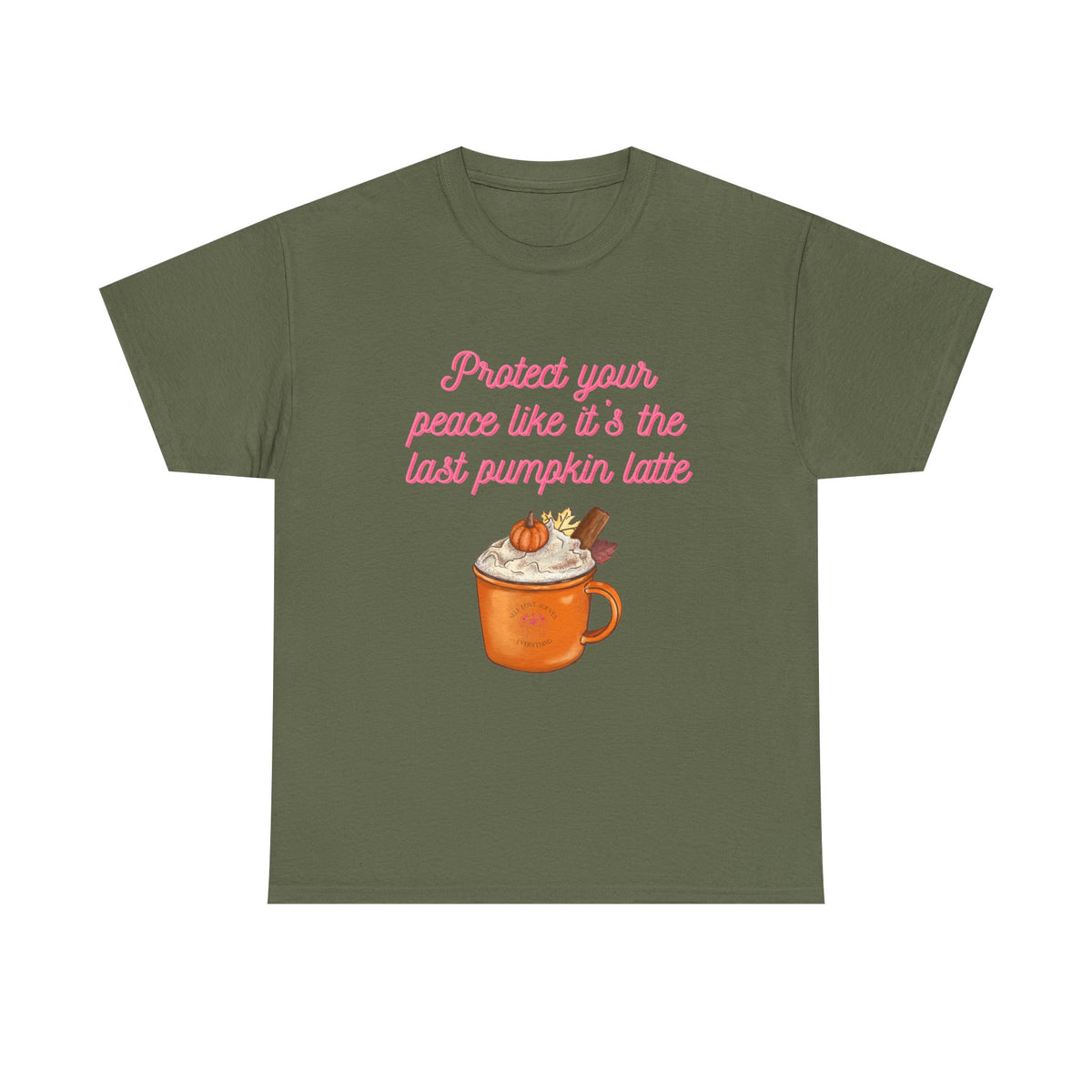 Pumpkin Latte Tee — “Protect Your Peace Like It’s the Last Pumpkin Latte” Fall Graphic Shirt