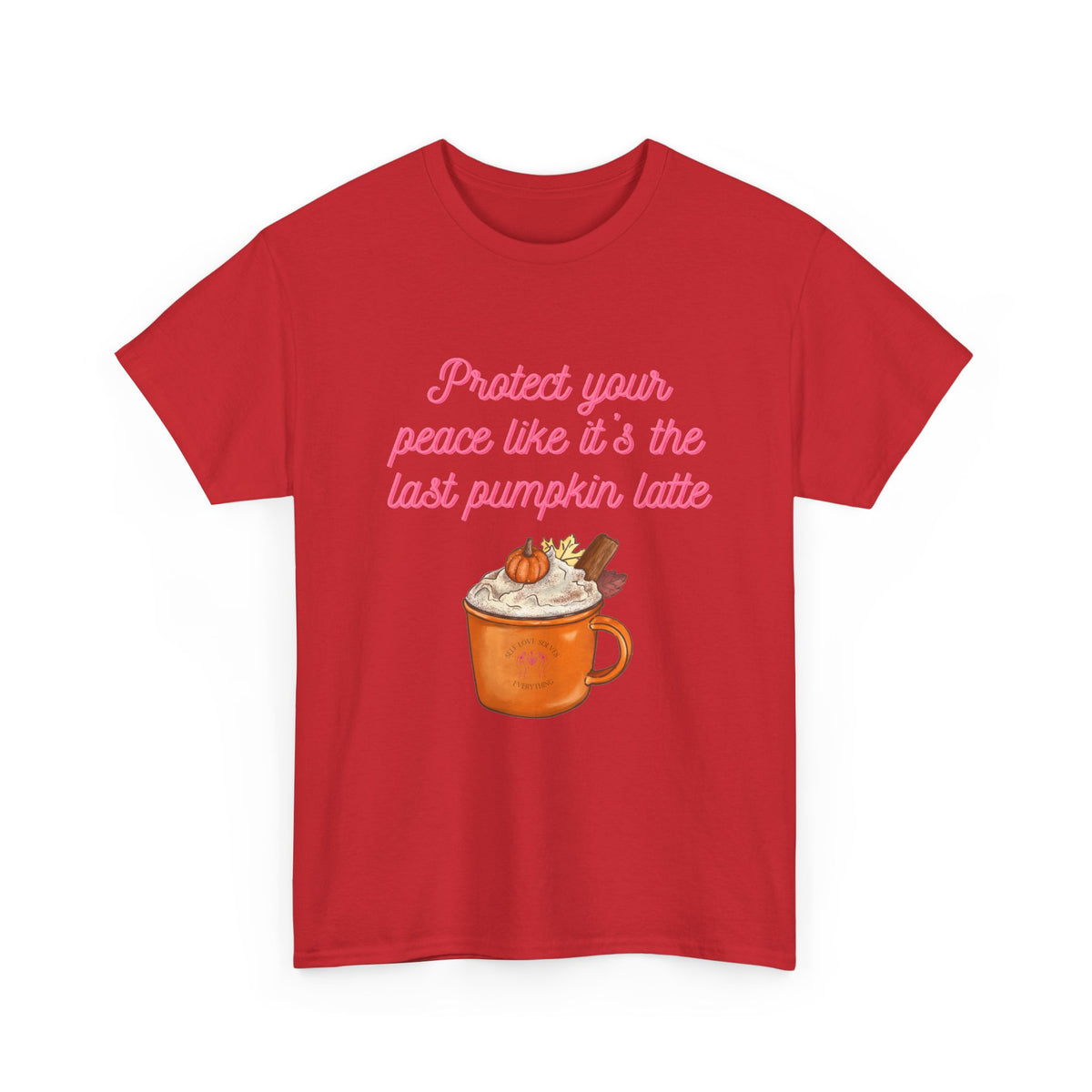 Pumpkin Latte Tee — “Protect Your Peace Like It’s the Last Pumpkin Latte” Fall Graphic Shirt
