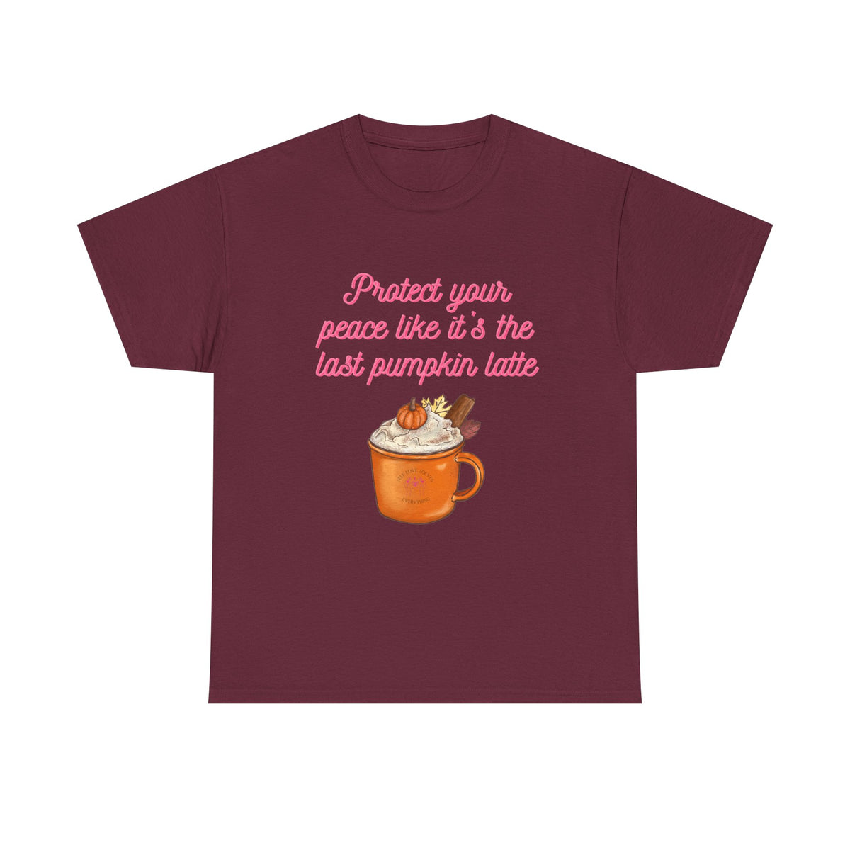 Pumpkin Latte Tee — “Protect Your Peace Like It’s the Last Pumpkin Latte” Fall Graphic Shirt