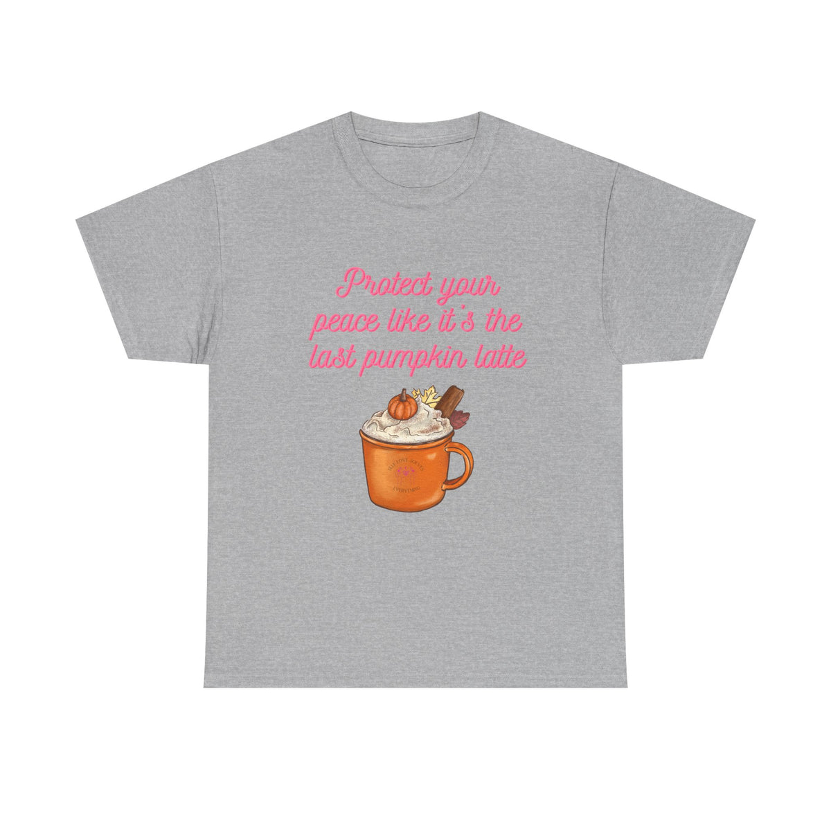 Pumpkin Latte Tee — “Protect Your Peace Like It’s the Last Pumpkin Latte” Fall Graphic Shirt