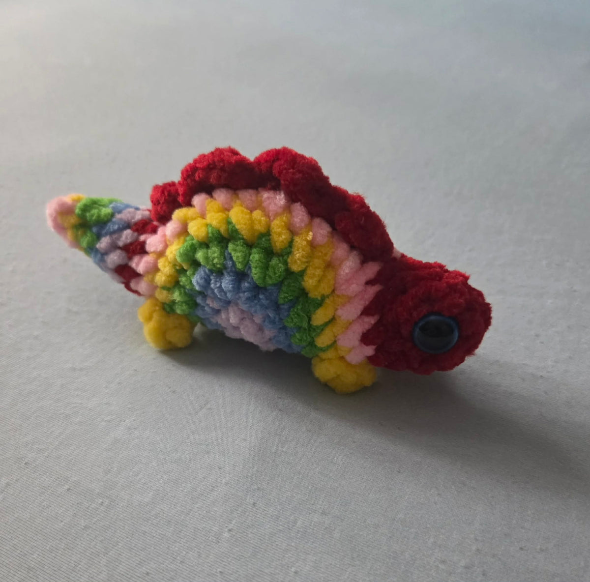 Handmade rainbow dinosaur