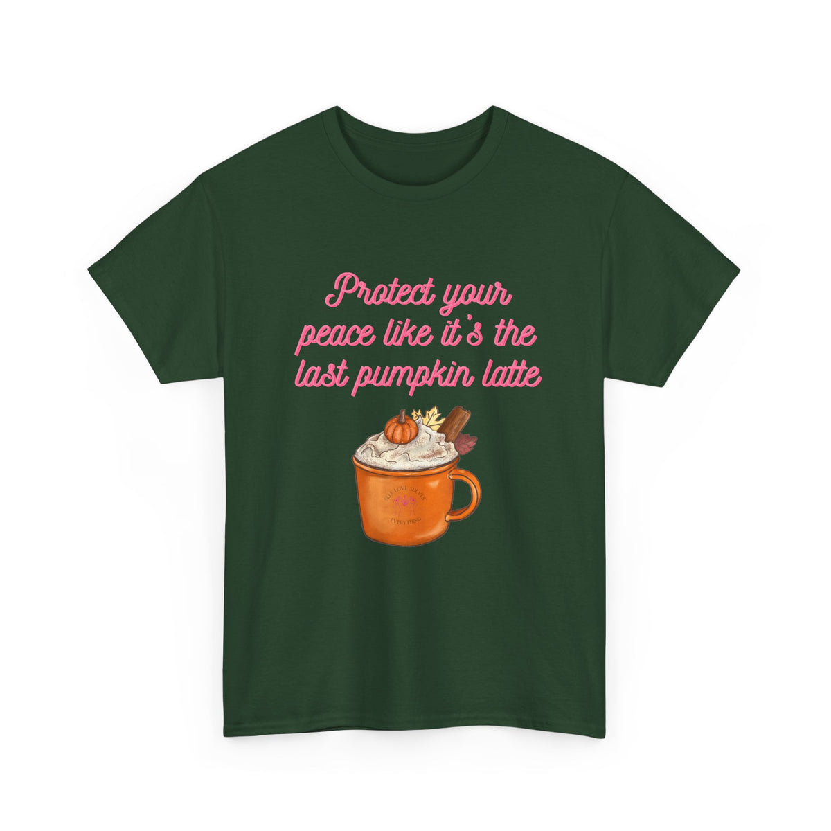 Pumpkin Latte Tee — “Protect Your Peace Like It’s the Last Pumpkin Latte” Fall Graphic Shirt