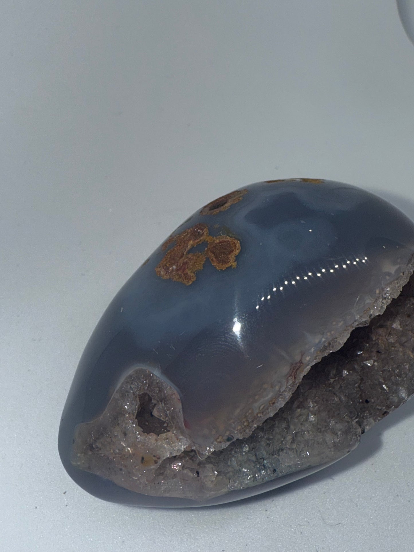 Agate Amethyst Egg