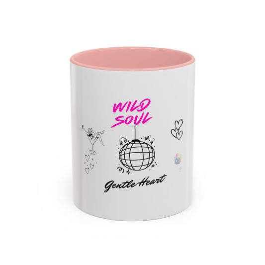 Wild Soul, Gentle Heart Accent Coffee Mug — 11/15oz