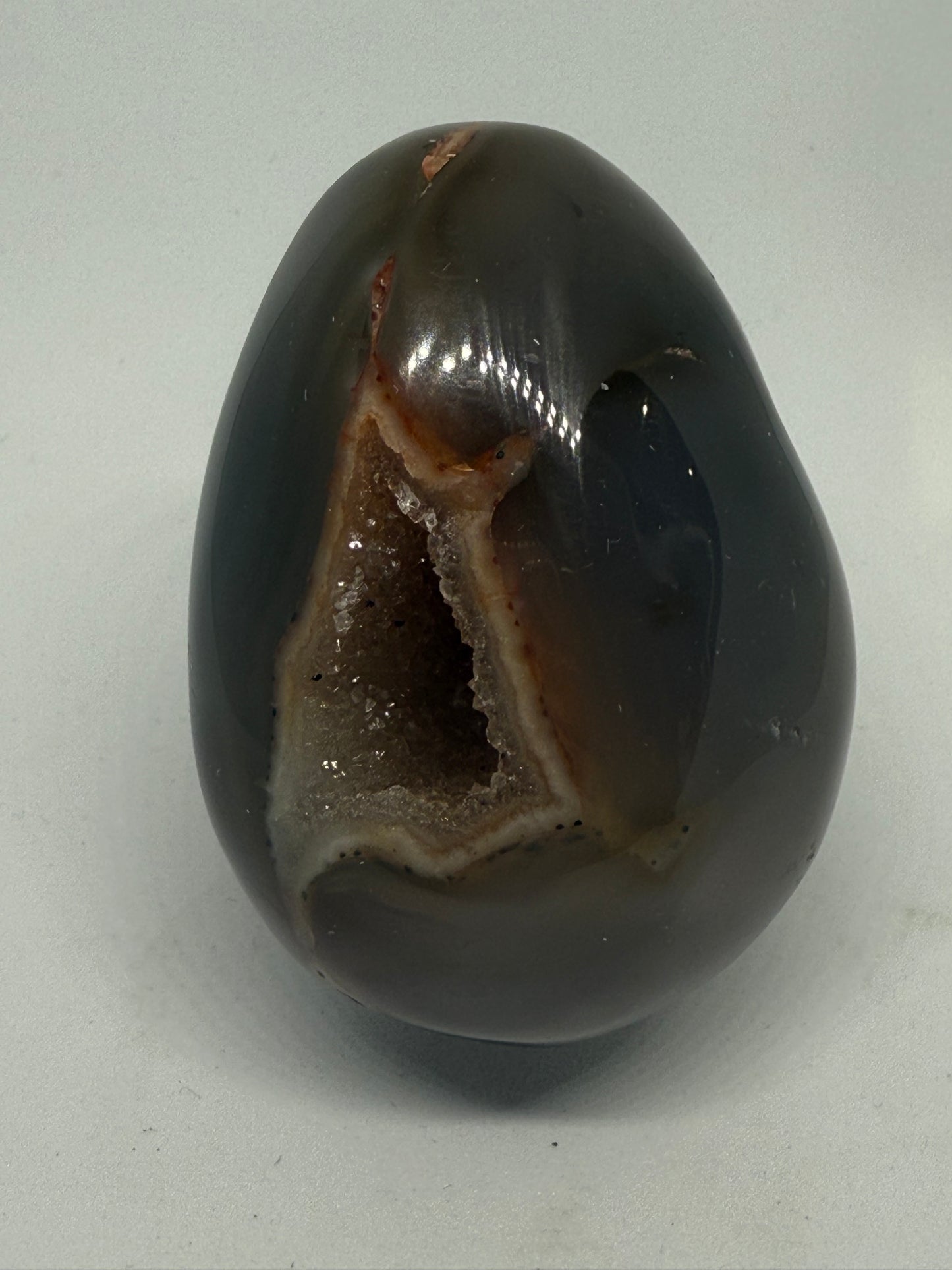 Agate Amethyst Egg