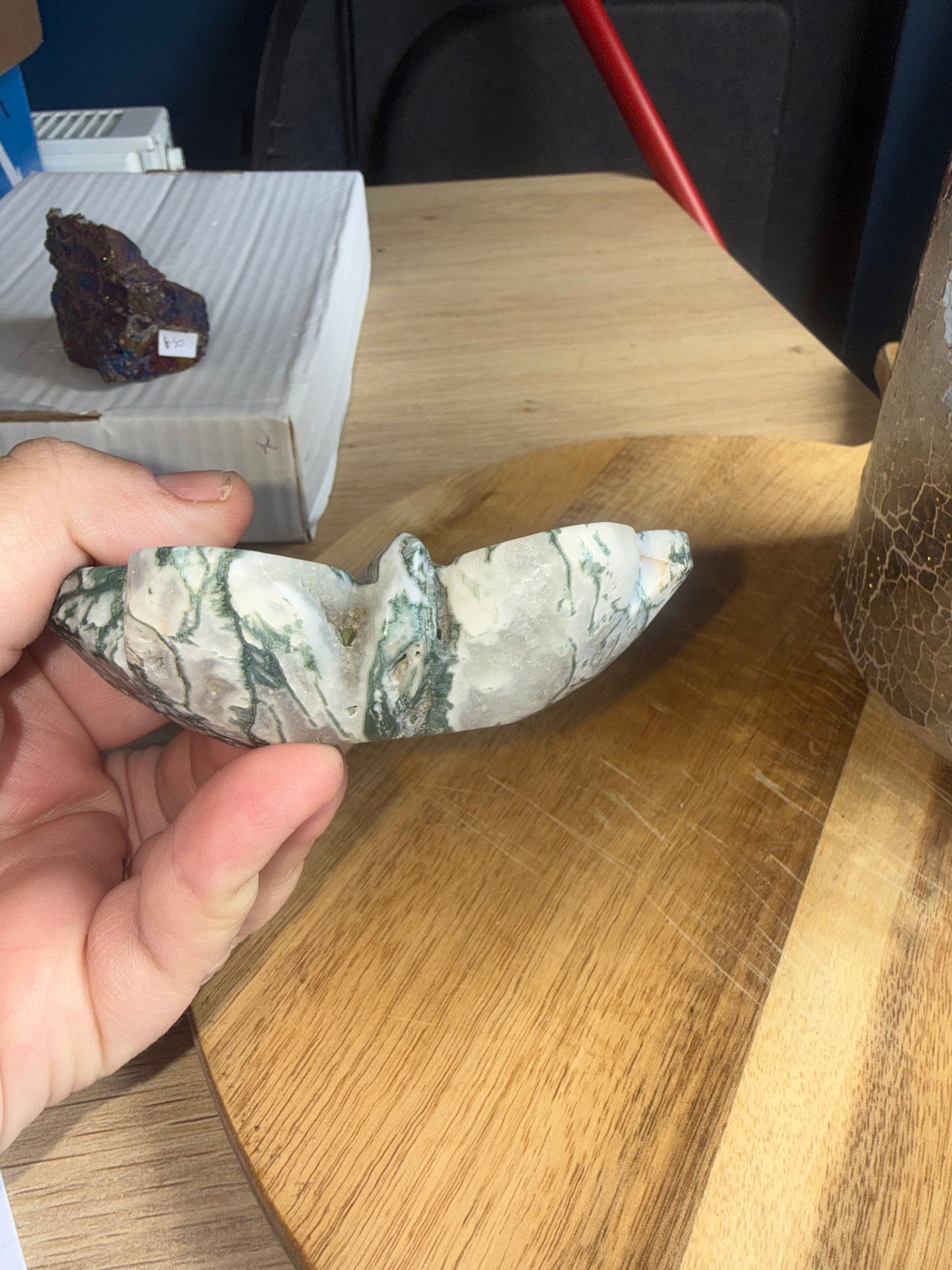 Moss Agate Butterfly C