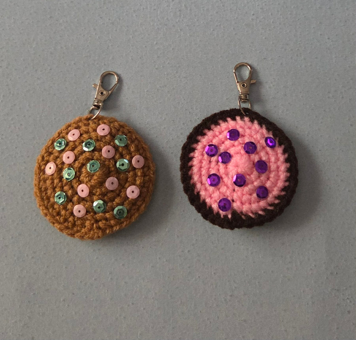 Handmade cookie keyrings