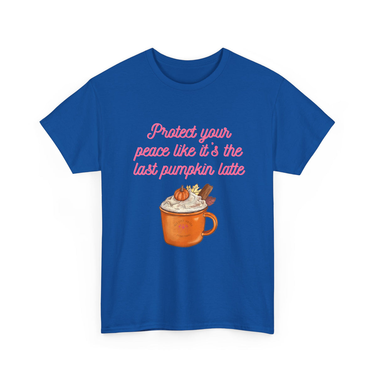 Pumpkin Latte Tee — “Protect Your Peace Like It’s the Last Pumpkin Latte” Fall Graphic Shirt