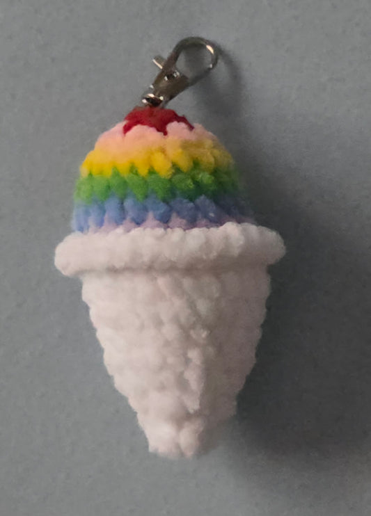 Handmade snowcone keyring