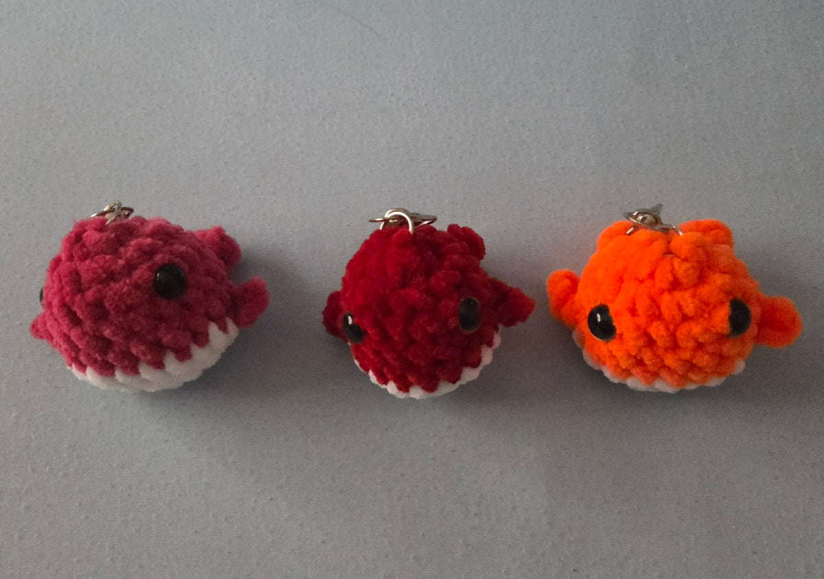 Handmade whale keyring (x1 item per order)