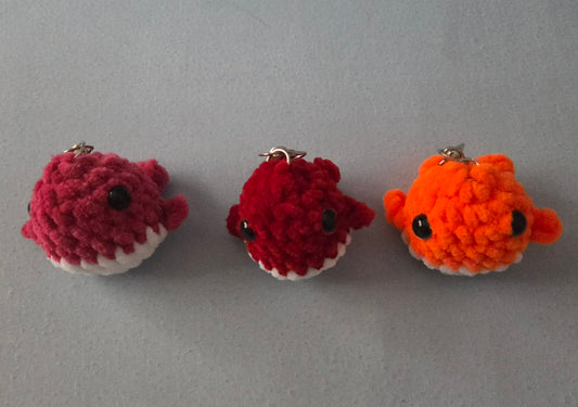 Handmade whale keyring (x1 item per order)