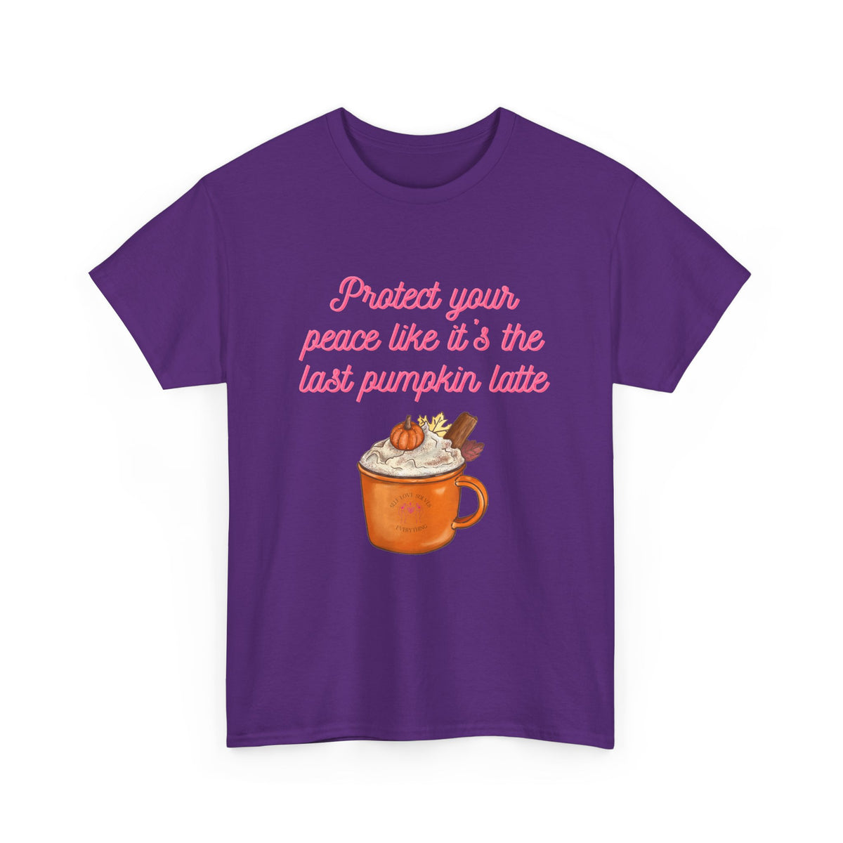 Pumpkin Latte Tee — “Protect Your Peace Like It’s the Last Pumpkin Latte” Fall Graphic Shirt