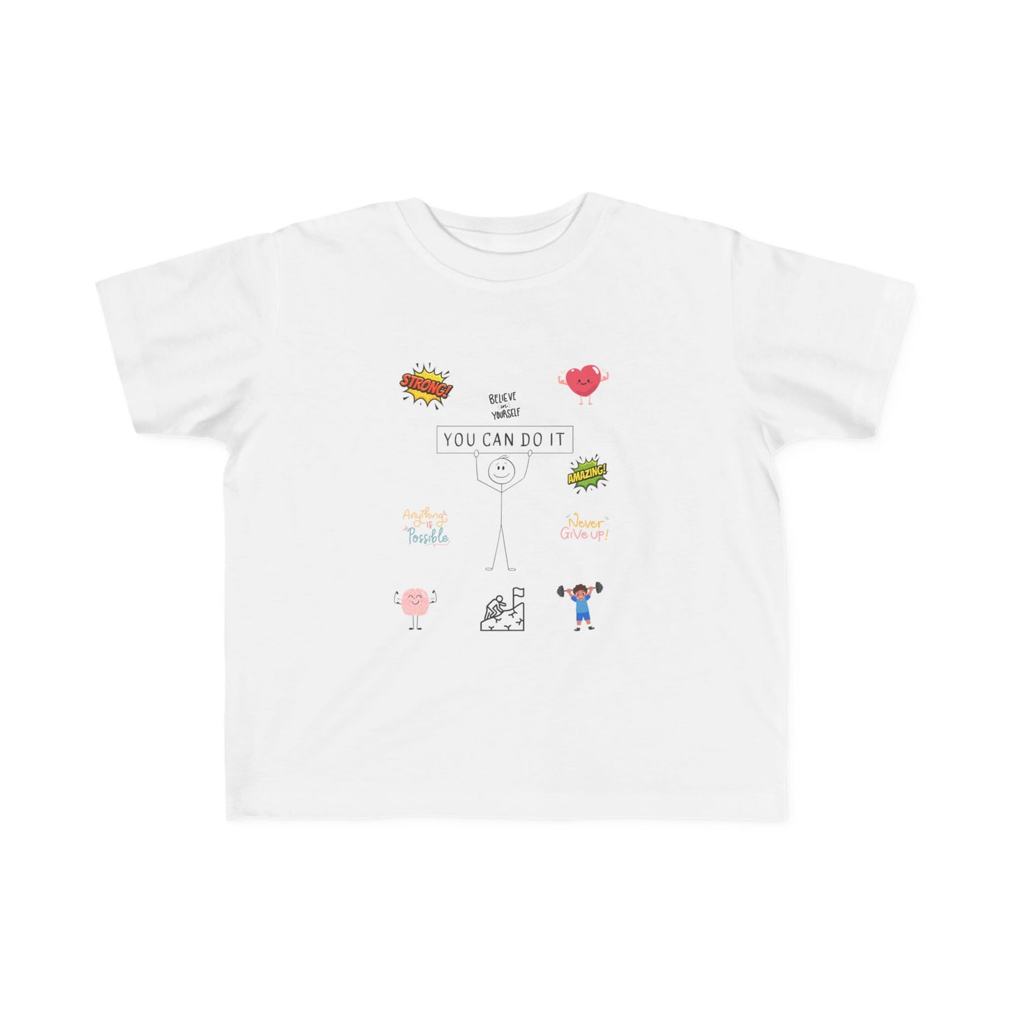 Toddler Tee — Cute 'You Can Do It' Motivational Kids Shirt