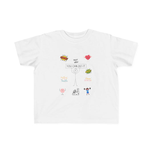 Toddler Tee — Cute 'You Can Do It' Motivational Kids Shirt