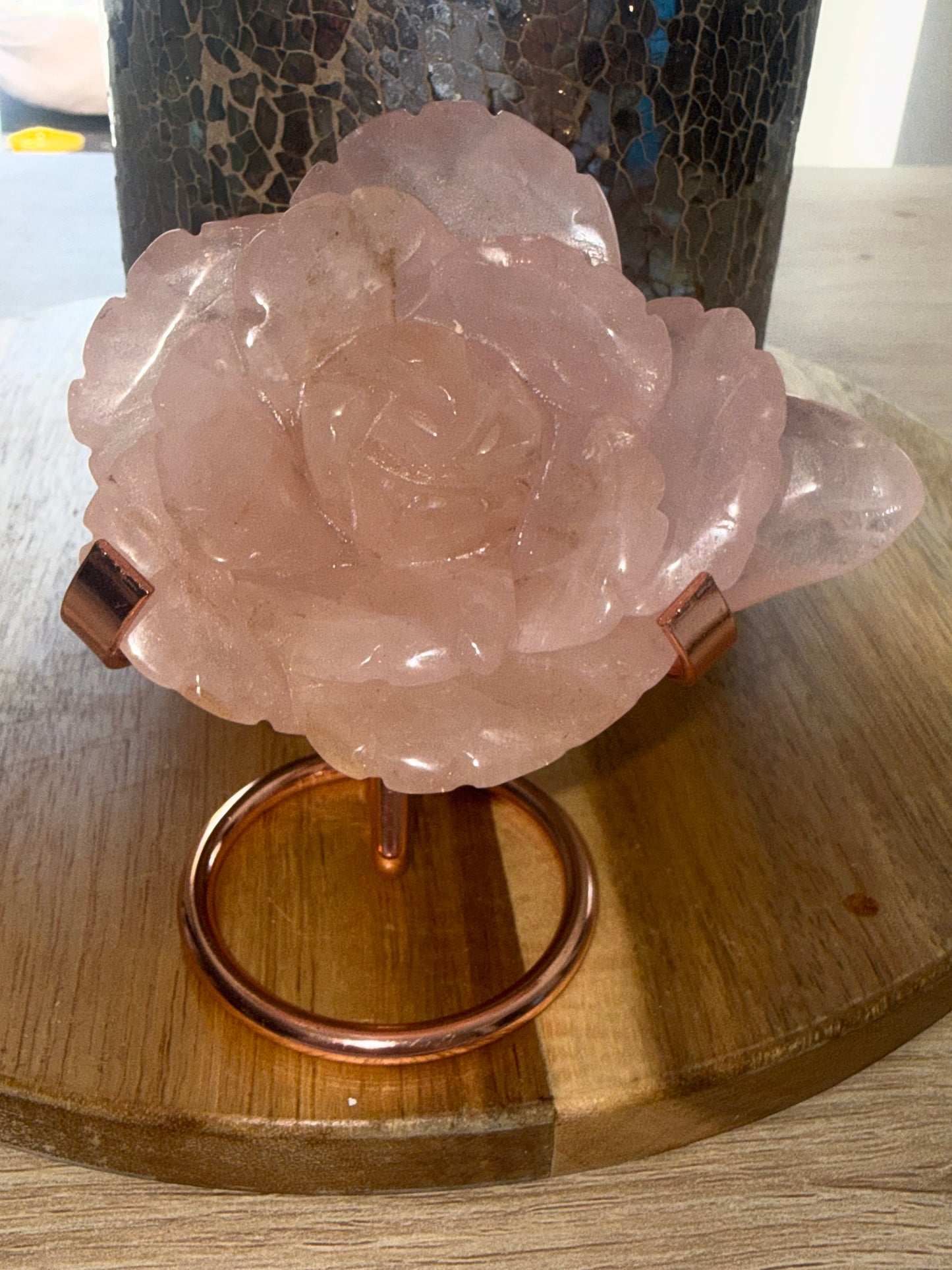 Rose quartz rose