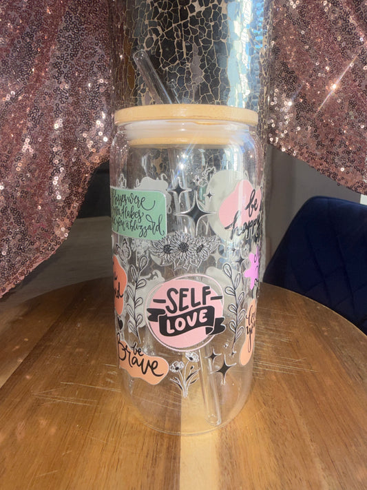 Glass - Self love quotes