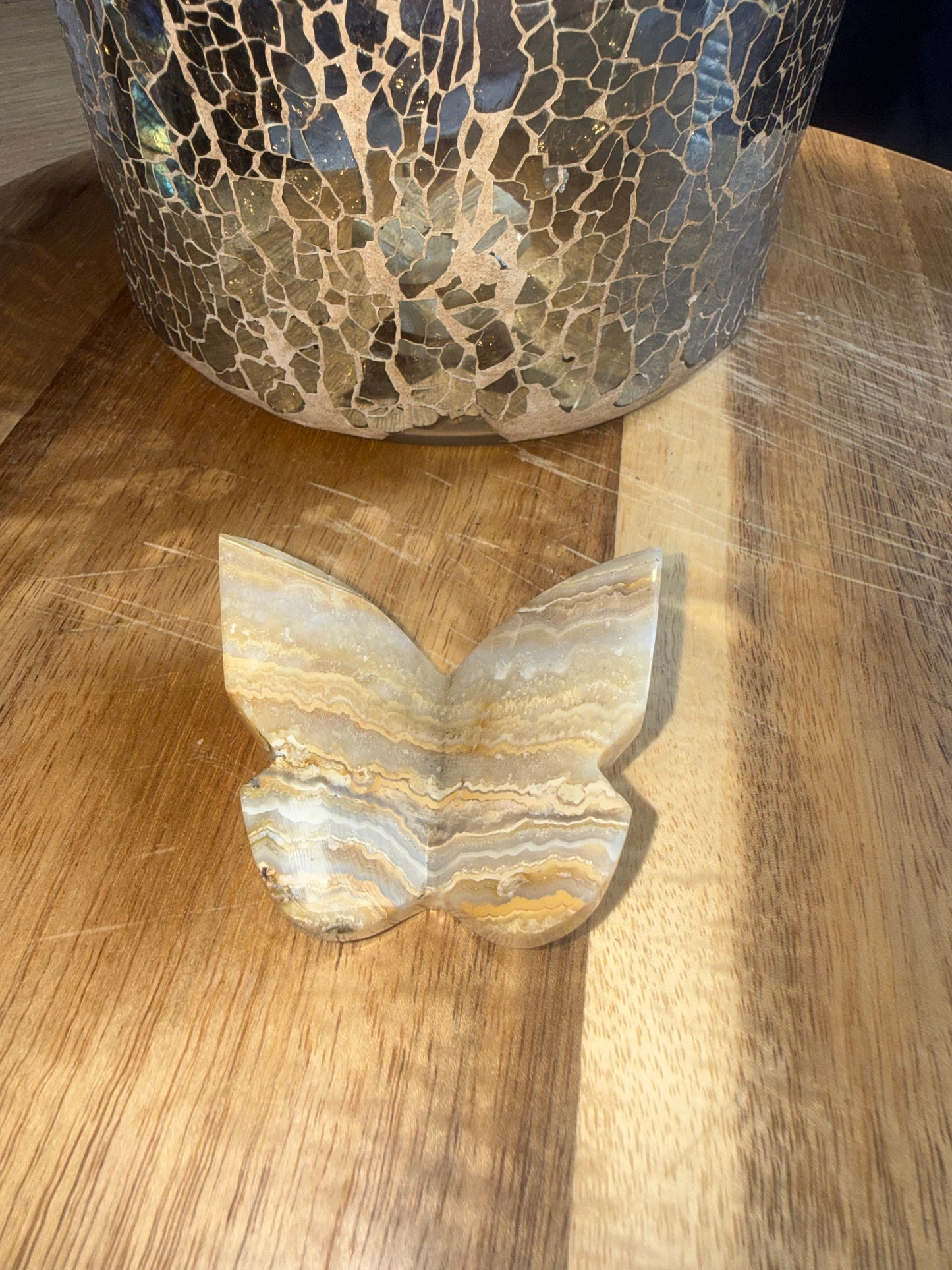 3D butterfly yellow crazy lace B