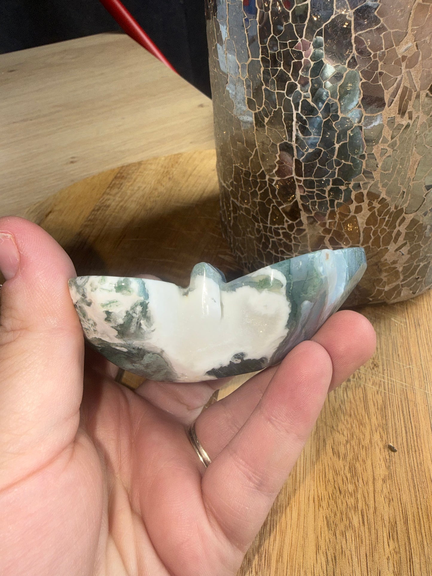 Moss Agate Butterfly B