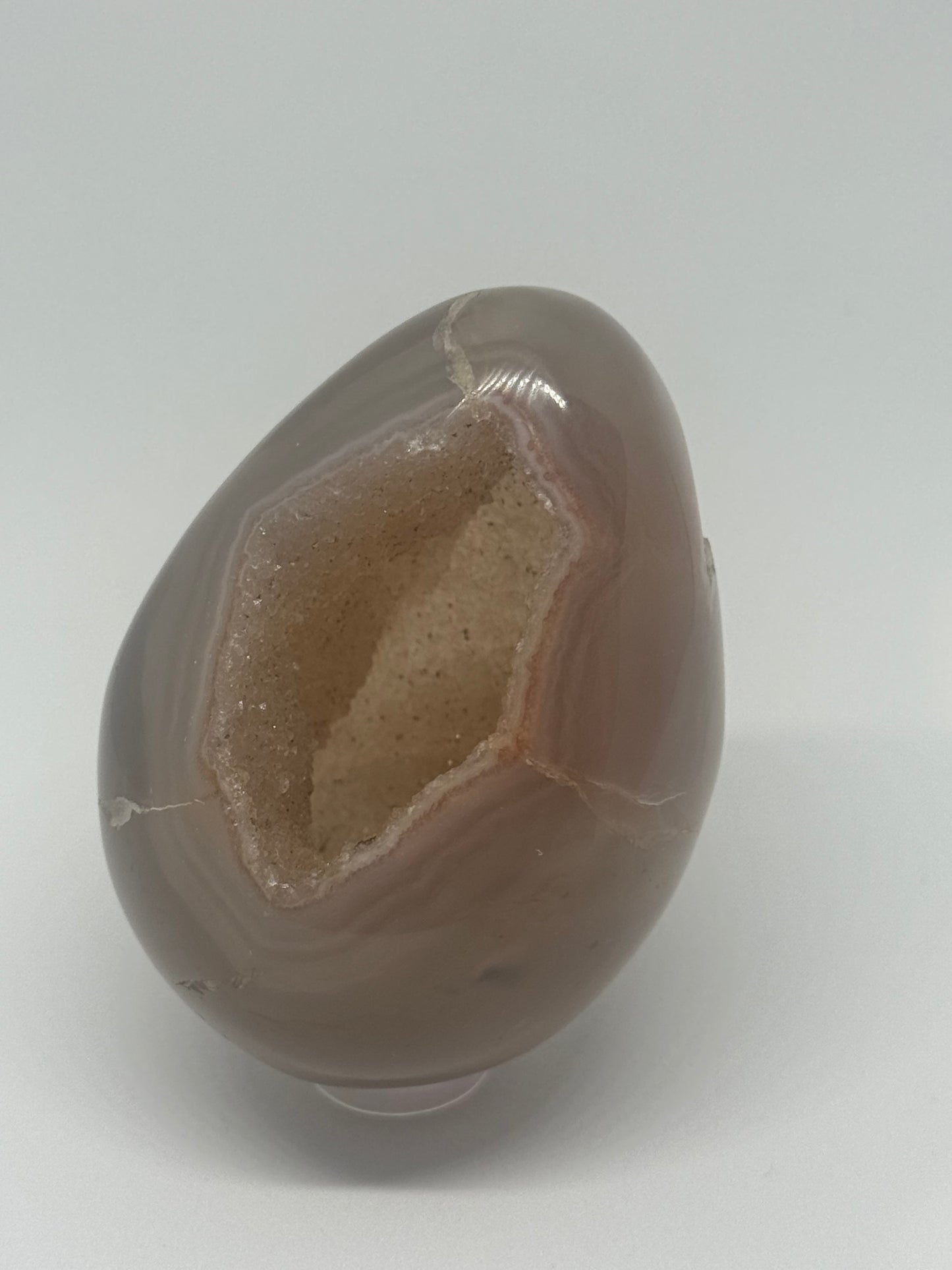 Agate Amethyst Egg