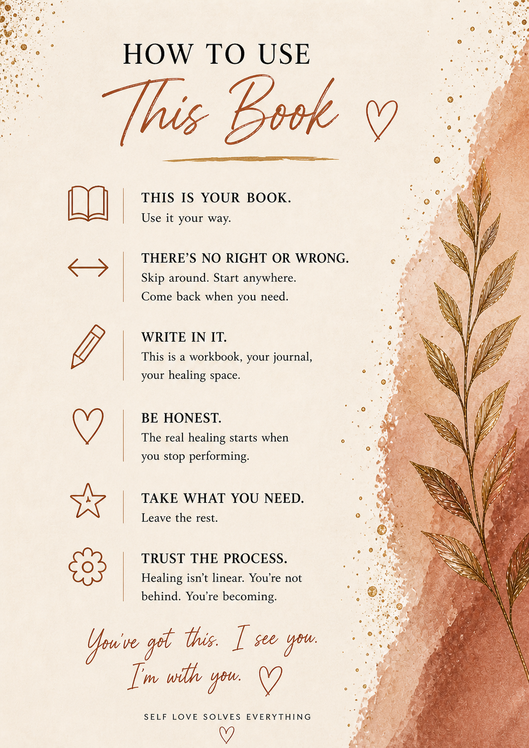 Pre order for £25 - Self Love Solves Everything Self Love/Self Help book