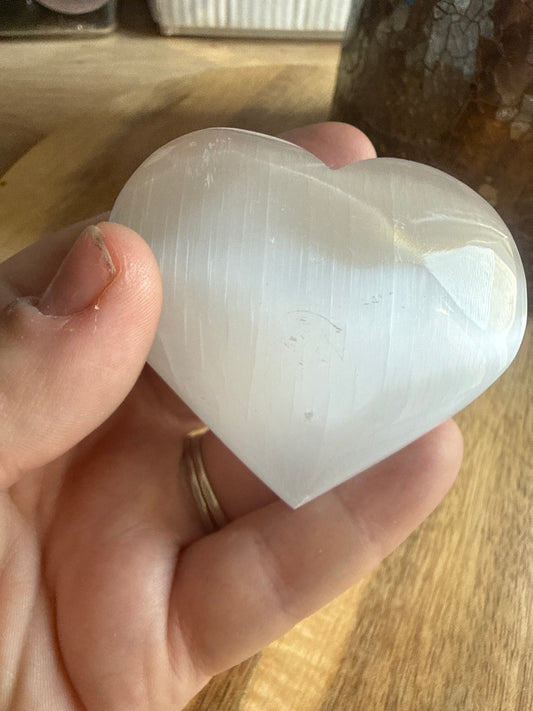 Selenite heart ( chosen intuitively)