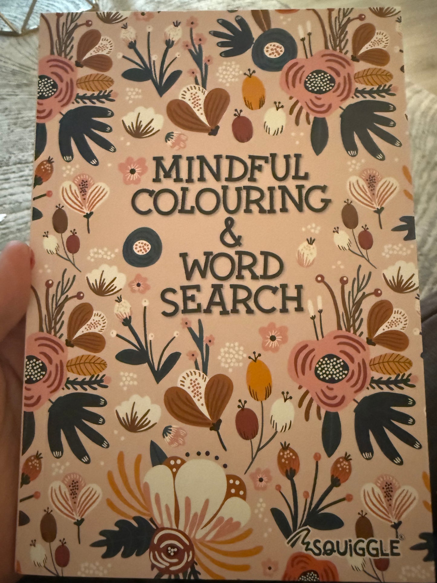 Mindful colouring and word search