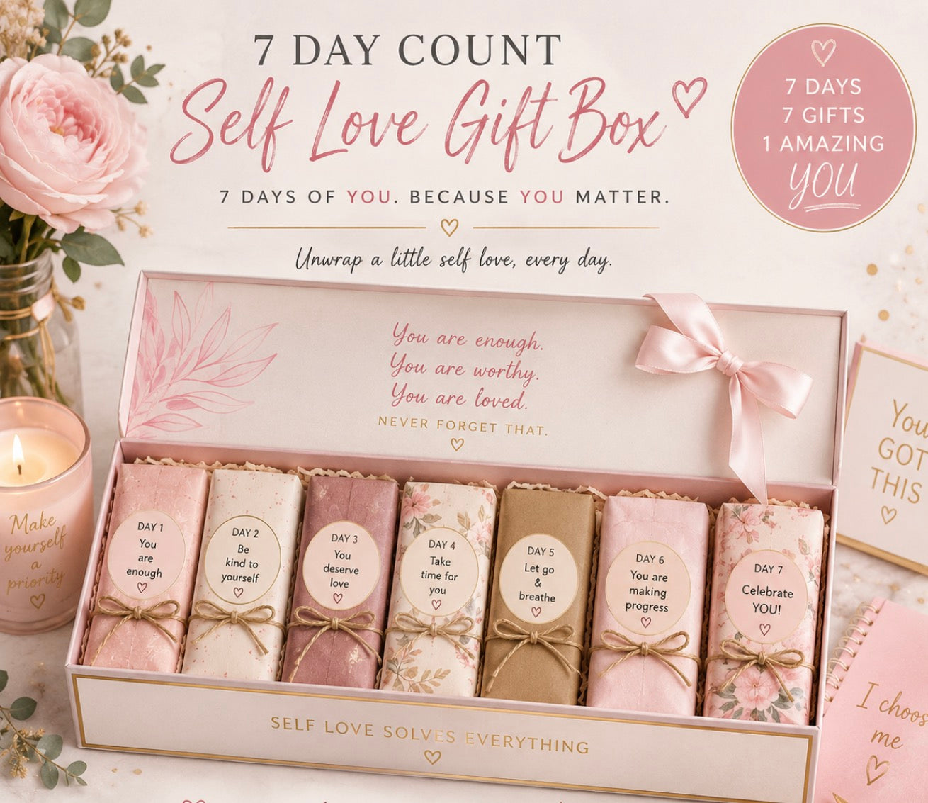 Self Love 7 Day Countdown GIFT BOX